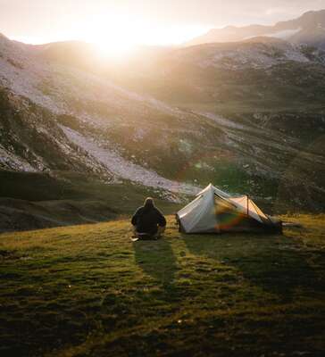 Zelt und Camper in Tignes